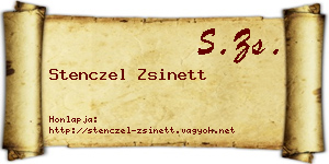 Stenczel Zsinett névjegykártya